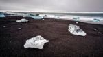 View Of Jokulsarlon Beach Stock Photo