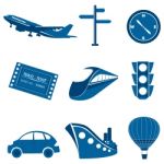 Transportation Icon Stock Photo