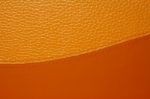 Orange Leather Stock Photo