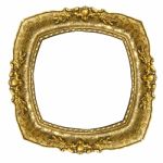 Gold Picture Frame Stock Photo