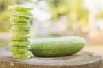 Cucumber On A White Background Stock Photo