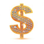 Diamond Dollar Sign Stock Photo