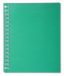 Green Spiral Notebook Isolated On White Background Stock Photo