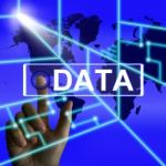 Data Screen Infers An International Or Worldwide Database Stock Photo