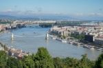 View Of The River Danube In Budapest Stock Photo