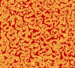 Vine Art Pattern On A Red Background Stock Photo