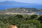 Skiathos Airport Stock Photo