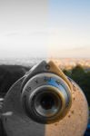 View Of Brisbane And Surrounding Suburbs From Mount Coot-tha During The Day Stock Photo