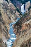 Lower Yellowstone Falls Stock Photo