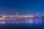 Seongsu Bridge At Night In Seoul,korea Stock Photo