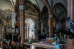 Interior View Of Verona Cathedral Stock Photo