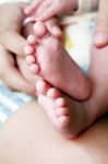 Children Feet  Stock Photo