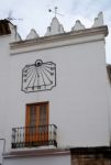 Marbella, Andalucia/spain - July 6 : Building With A Sundial In Stock Photo