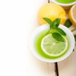 Mint Infusion Tea Tisane With Lemon Stock Photo