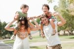 Happy Young Family Stock Photo