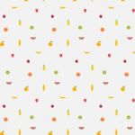 Background With Fruits Pattern Stock Photo