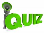 Quiz Character Means Test Questions Answers Or Questioning Stock Photo