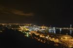 View Of Barcelona Harbor Stock Photo