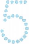 Number 5 From Snowflakes Stock Photo