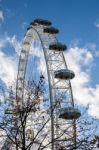 View Of The London Eye Stock Photo