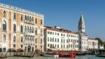 Monaco Hotel On The Grand Canal In Venice Stock Photo