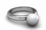 Pearl Ring Stock Photo