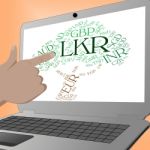 Lkr Currency Shows Sri Lankan Rupees And Currencies Stock Photo