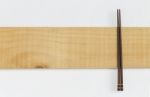 Wooden Chopstick On Wooden Timble Stock Photo