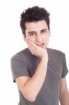 Man With Toothache Stock Photo