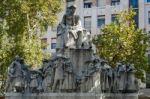 Statue Of Mihaly Vorosmarty In Budapest Stock Photo