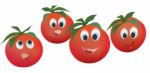 Tomatoe Faces Stock Photo