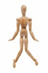 Wooden Mannequin Stock Photo