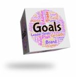 Goals Word Indicates Targeting Words And Objective Stock Photo