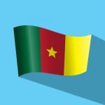 Cameroon Flag  Icon Stock Photo