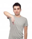 Thumbs Down Stock Photo