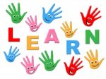 Learn Kids Represents Childhood Schooling And Training Stock Photo