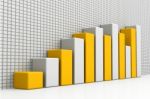 3d Business Growth Graph Stock Photo