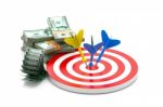 Target Money Stock Photo