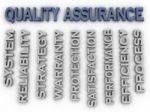 3d Image Quality Assurance  Issues Concept Word Cloud Background Stock Photo