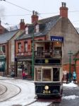 Stanley, County Durham/uk - January 20 : Old Tram At The North O Stock Photo