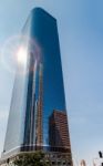 Los Angeles, California/usa - July 28 : Skyscraper In The Financ Stock Photo