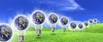 Energy Saving Lightbulb Stock Photo