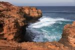 Clift And Strong Waves Along The Great Ocean Road Stock Photo