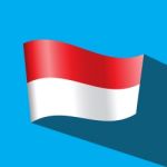 Indonesia Flag  Icon Stock Photo