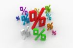 Growth Percentage Stock Photo