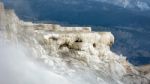 Mammoth Hot Springs In Yellowstone National Park Stock Photo