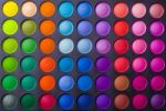 Make-up Colorful Eyeshadow Palettes Stock Photo