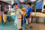 Student 9-10 Years Old, Scouts Work Together, Scout Camp In Pieamsuwan School Bangkok Thailand Stock Photo