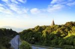 Pagoda At Inthanon Mountain Stock Photo