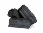 Charcoal Isolated On The White Background Stock Photo